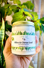 Load image into Gallery viewer, Olive & Citrus Leaf Whipped Body Butter