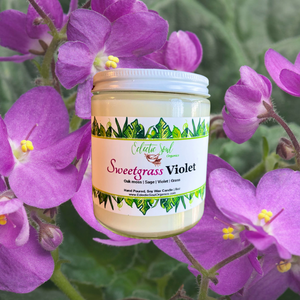 Sweetgrass Violet Candle
